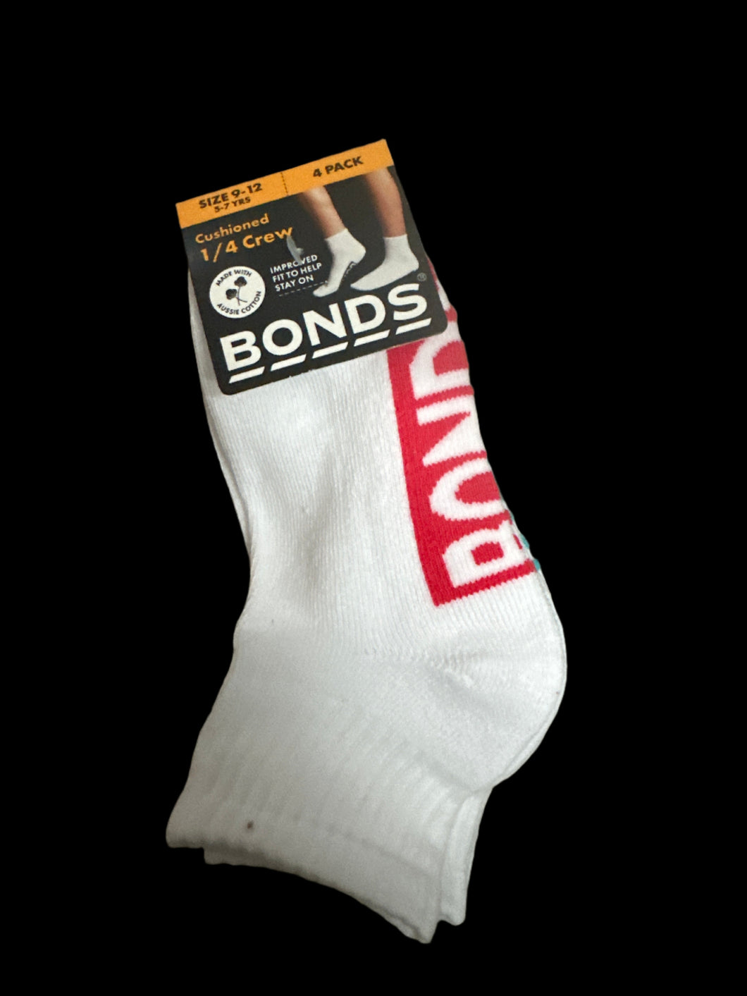 Cushioned 1/4 Crew Socks 4 pack