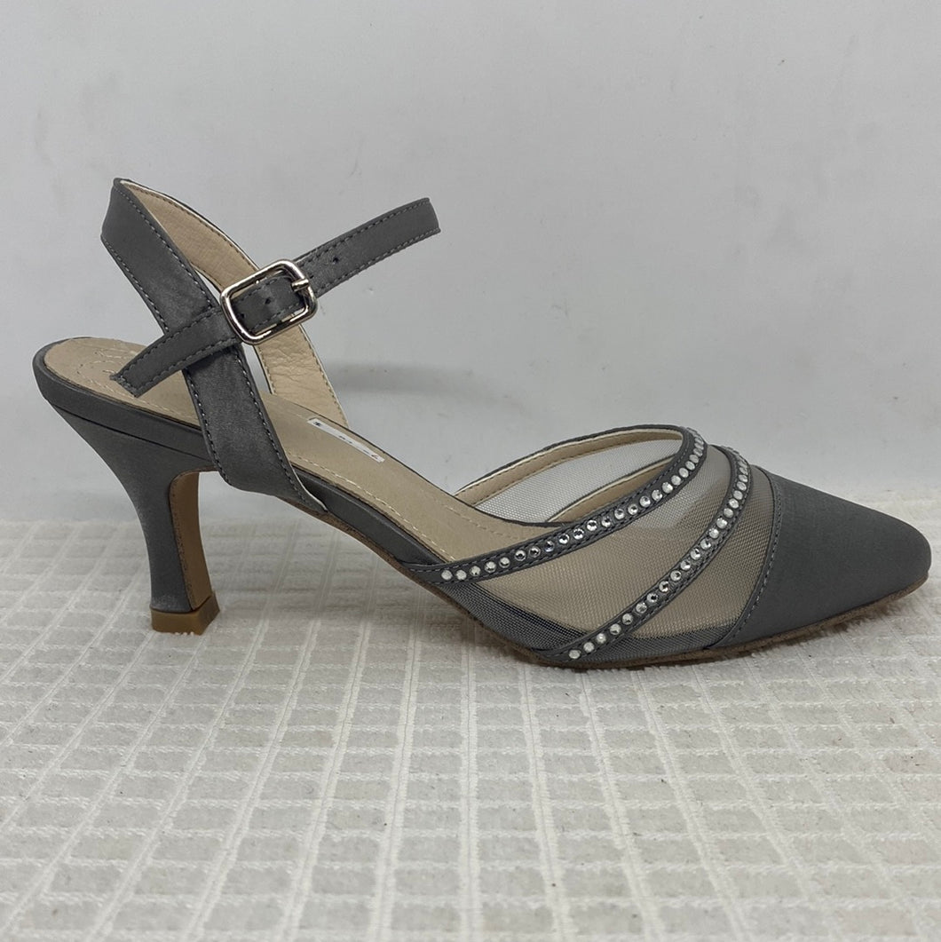 Demure Grey Satin